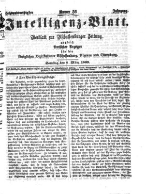 Aschaffenburger Zeitung Samstag 6. März 1869