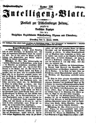 Aschaffenburger Zeitung Dienstag 1. Juni 1869