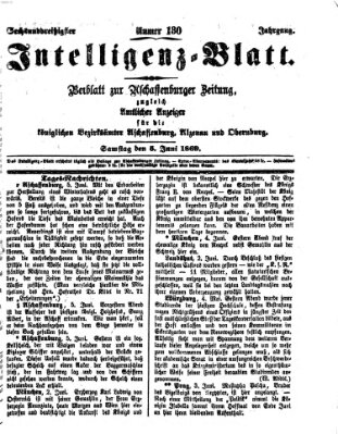 Aschaffenburger Zeitung Samstag 5. Juni 1869