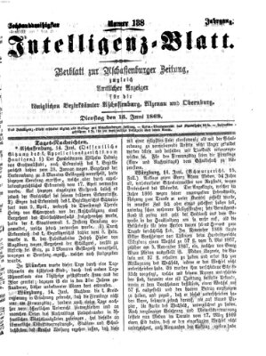 Aschaffenburger Zeitung Dienstag 15. Juni 1869