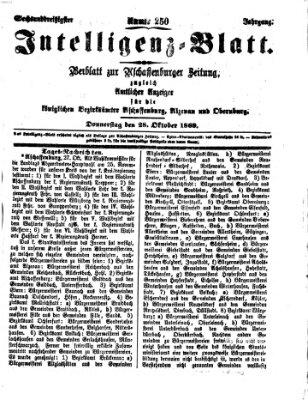 Aschaffenburger Zeitung Donnerstag 28. Oktober 1869