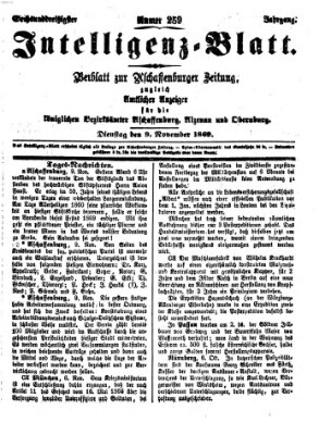 Aschaffenburger Zeitung Dienstag 9. November 1869