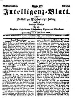 Aschaffenburger Zeitung Donnerstag 2. Dezember 1869