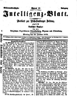 Aschaffenburger Zeitung Montag 24. Januar 1870