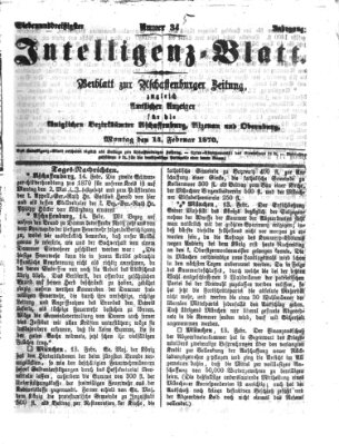 Aschaffenburger Zeitung Montag 14. Februar 1870