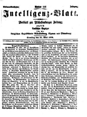 Aschaffenburger Zeitung Samstag 21. Mai 1870