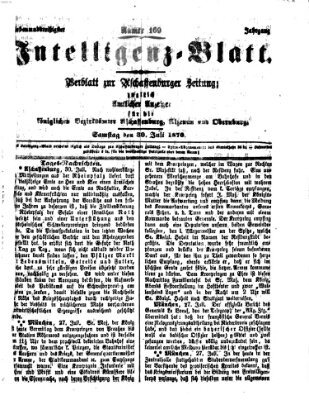 Aschaffenburger Zeitung Samstag 30. Juli 1870