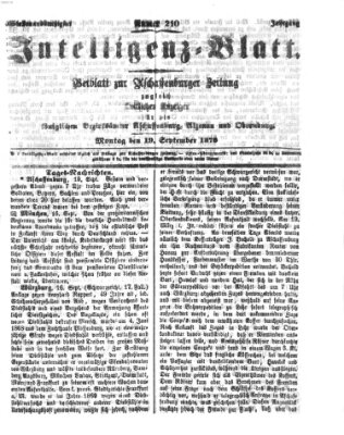 Aschaffenburger Zeitung Montag 19. September 1870
