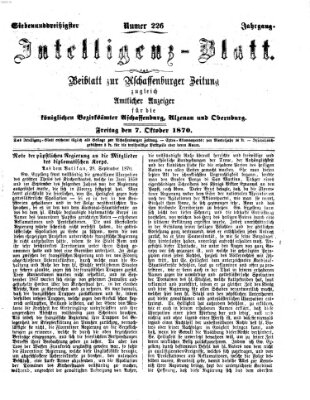 Aschaffenburger Zeitung Freitag 7. Oktober 1870
