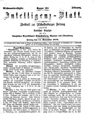 Aschaffenburger Zeitung Freitag 11. November 1870