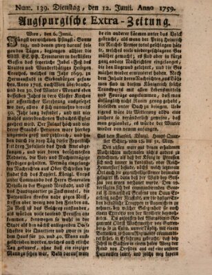 Augspurgische Ordinari-Post-Zeitung (Augsburger Postzeitung) Dienstag 12. Juni 1759