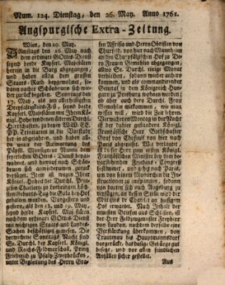Augspurgische Ordinari-Post-Zeitung (Augsburger Postzeitung) Dienstag 26. Mai 1761