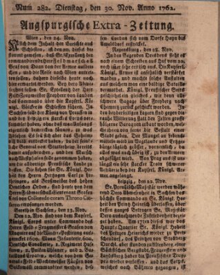 Augspurgische Ordinari-Post-Zeitung (Augsburger Postzeitung) Dienstag 30. November 1762