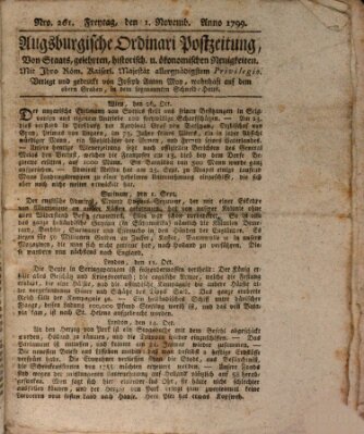 Augsburgische Ordinari Postzeitung von Staats-, gelehrten, historisch- u. ökonomischen Neuigkeiten (Augsburger Postzeitung)