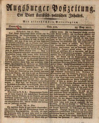 Augsburger Postzeitung Donnerstag 16. Mai 1833