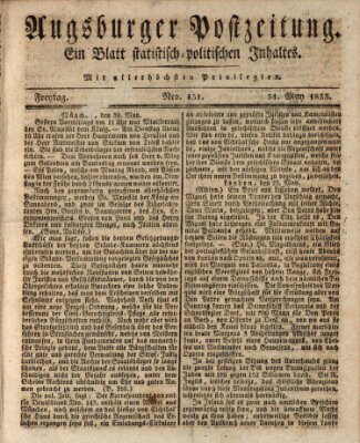 Augsburger Postzeitung Freitag 31. Mai 1833