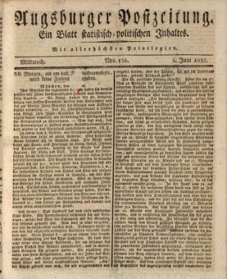 Augsburger Postzeitung Mittwoch 5. Juni 1833