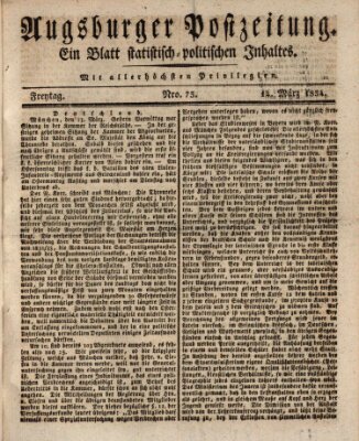 Augsburger Postzeitung Freitag 14. März 1834