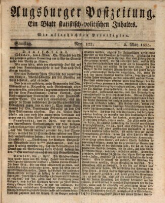 Augsburger Postzeitung Samstag 2. Mai 1835