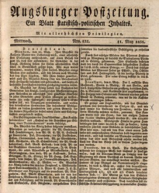 Augsburger Postzeitung Mittwoch 11. Mai 1836