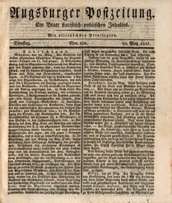 Augsburger Postzeitung Dienstag 30. Mai 1837
