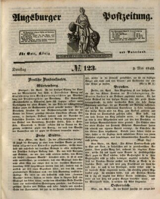 Augsburger Postzeitung Dienstag 3. Mai 1842
