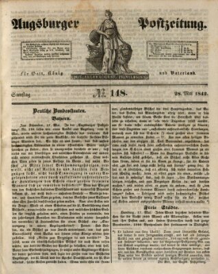 Augsburger Postzeitung Samstag 28. Mai 1842