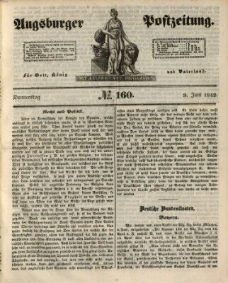 Augsburger Postzeitung Donnerstag 9. Juni 1842