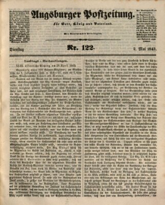 Augsburger Postzeitung Dienstag 2. Mai 1843