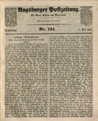 Augsburger Postzeitung Donnerstag 4. Mai 1843