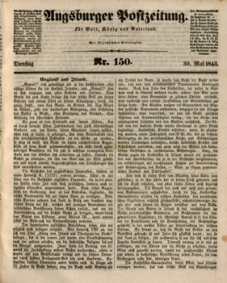 Augsburger Postzeitung Dienstag 30. Mai 1843