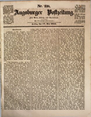 Augsburger Postzeitung Freitag 17. Mai 1844