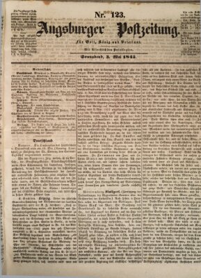 Augsburger Postzeitung Samstag 3. Mai 1845