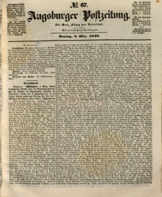 Augsburger Postzeitung Sonntag 8. März 1846