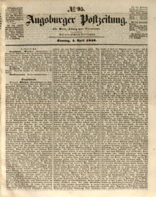 Augsburger Postzeitung Sonntag 5. April 1846