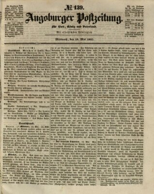 Augsburger Postzeitung Mittwoch 19. Mai 1847