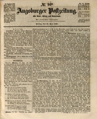 Augsburger Postzeitung Freitag 18. Juni 1847