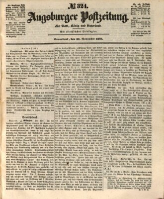 Augsburger Postzeitung Samstag 20. November 1847