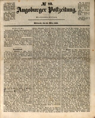 Augsburger Postzeitung Mittwoch 22. März 1848