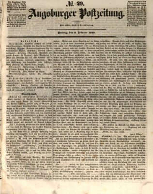 Augsburger Postzeitung Freitag 2. Februar 1849
