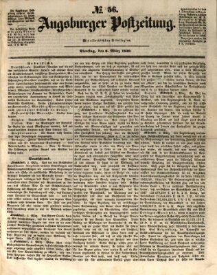 Augsburger Postzeitung Dienstag 6. März 1849