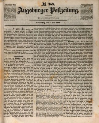 Augsburger Postzeitung Donnerstag 5. Juli 1849