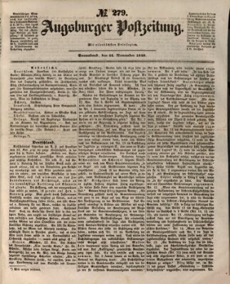 Augsburger Postzeitung Samstag 24. November 1849