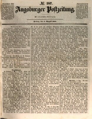 Augsburger Postzeitung Freitag 9. August 1850