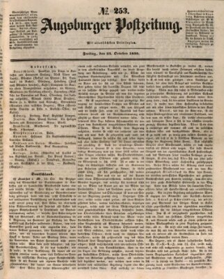 Augsburger Postzeitung Freitag 25. Oktober 1850