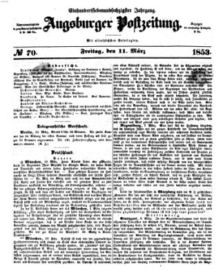 Augsburger Postzeitung Freitag 11. März 1853