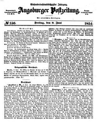 Augsburger Postzeitung Freitag 9. Juni 1854