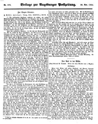Augsburger Postzeitung Dienstag 28. November 1854