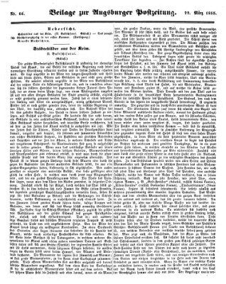 Augsburger Postzeitung Donnerstag 22. März 1855