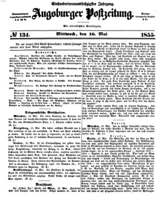 Augsburger Postzeitung Mittwoch 16. Mai 1855